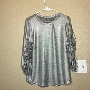 Kobi Halperin womens metallic Calisa Top size small
